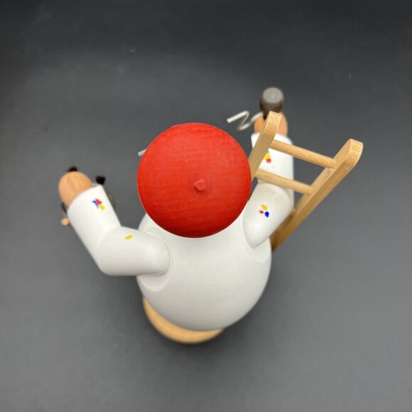 Erzgebirge Smoker Painter Maler Ladder 7" Karl Werner Germany Vintage Handmade - Picture 12 of 13